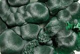 Chatoyant Fibrous Malachite Crystal Cluster - DR Congo #379683-1